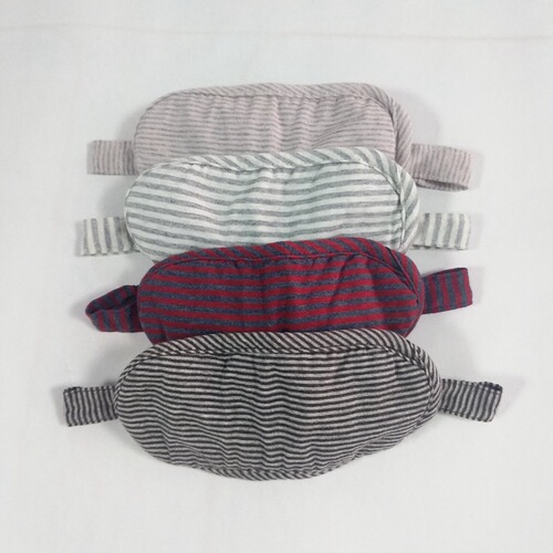Unprinted striped quality eye mask, blackout travel eye mask, office lunch break sleep eye mask, dormitory eye mask wholesale