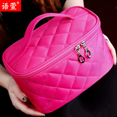 capacity portable Cosmetic Square medium , please Quilted gift Cosmetics Storage Bag Foldable Square bag