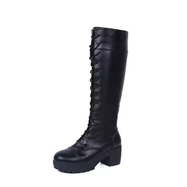 Bottes femme en PU artificiel - Ref 3355004 Image 3