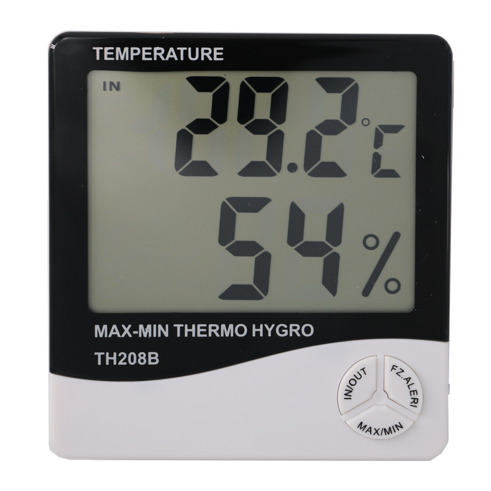 批发高精度电子温湿度计大屏数显室内外测温仪壁挂式数字温度计