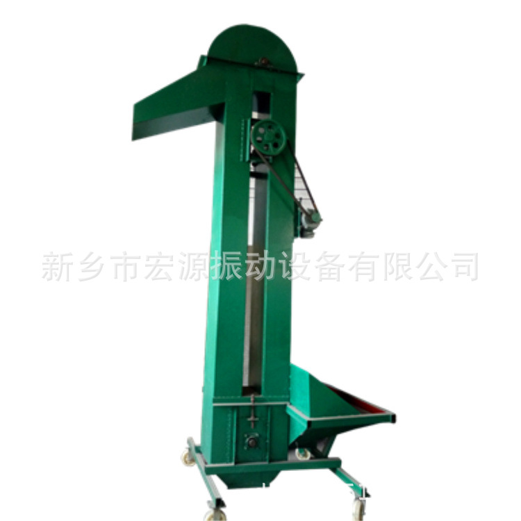 粮食250td提升机 小型230斗 4米高 3kw 220v 自动挖斗式上料