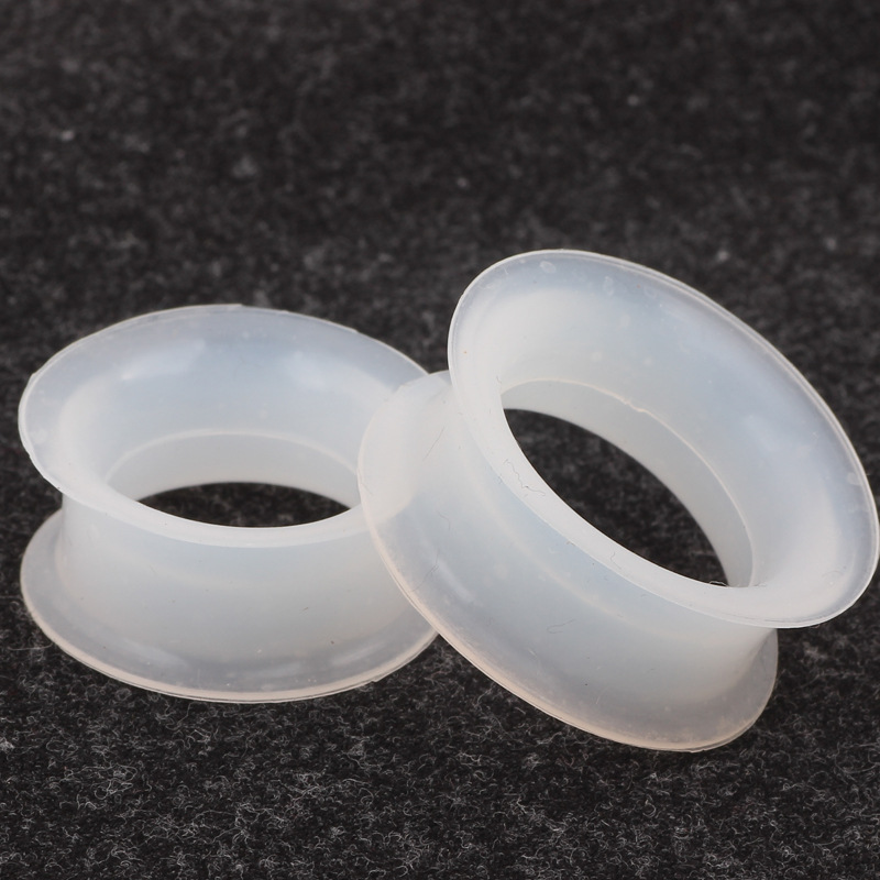 European American Style Silicone Double Horn Ear Expander 4-25mm Ear Tunnels Piercing Jewelry Wholesale detail image 11