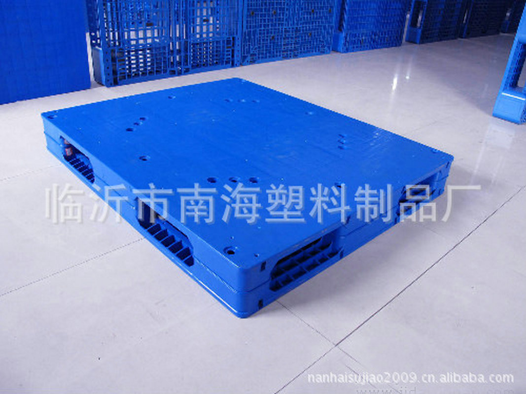 2015新款  蓝色1210双面平板塑料托盘  1200*1000*150