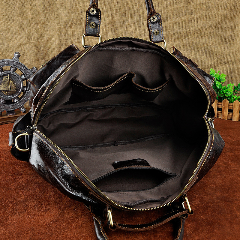 8415754137 2068518898 Original leather Men Fashion Handbag Business Briefcase Commercia Document Laptop Case Design Male Attache Portfolio Bag 3061-bu