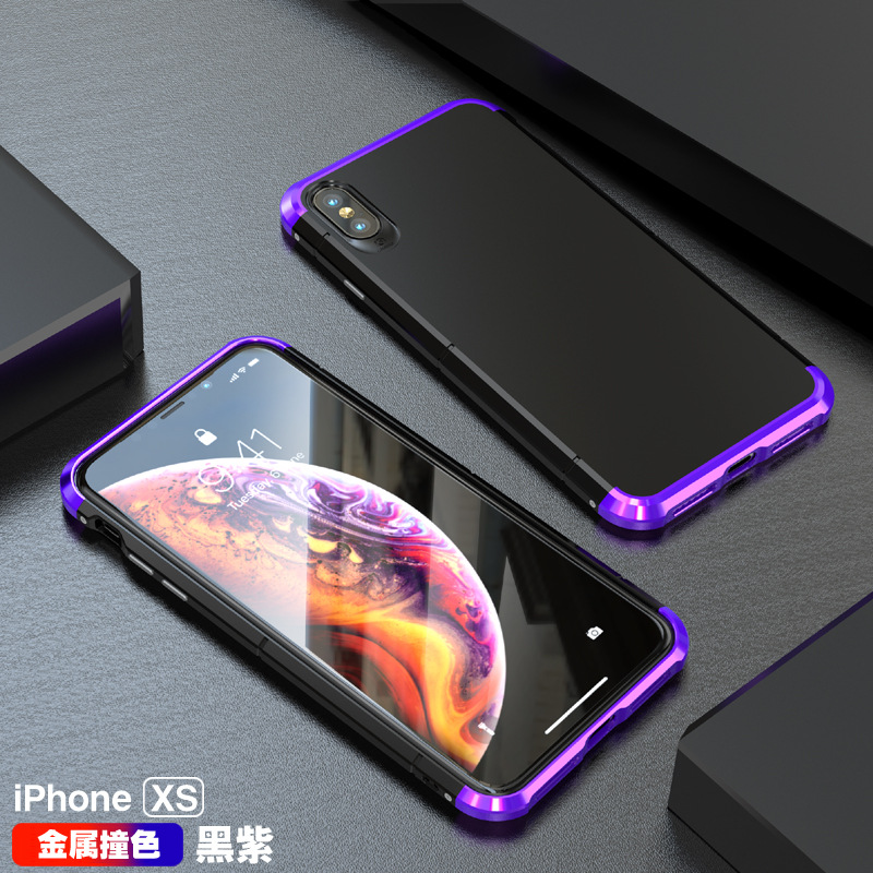 GINMIC Shield Aluminum Metal Frame Hard PC Back Cover Case for Apple iPhone XS Max & iPhone XR & iPhone XS