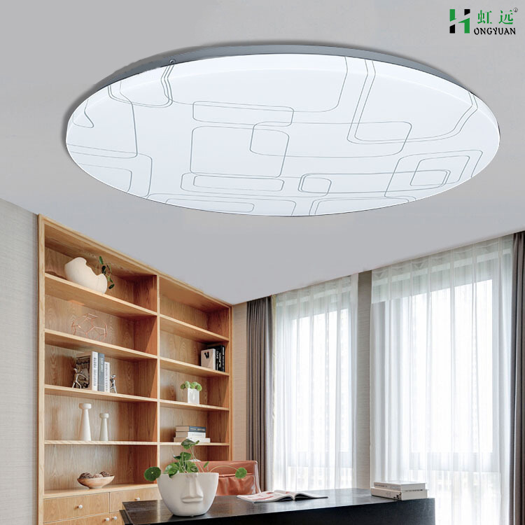 led吸顶灯超薄现代简约圆形24W36W透镜光源客厅卧室灯具阳台灯