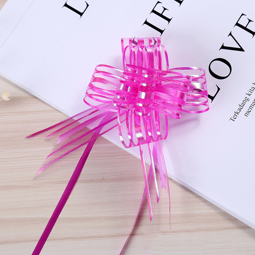 50# gauze bow hand-drawn flowers for wedding and Valentine's Day gift packaging hand-drawn flowers for wedding handles and decorative flowers wholesale