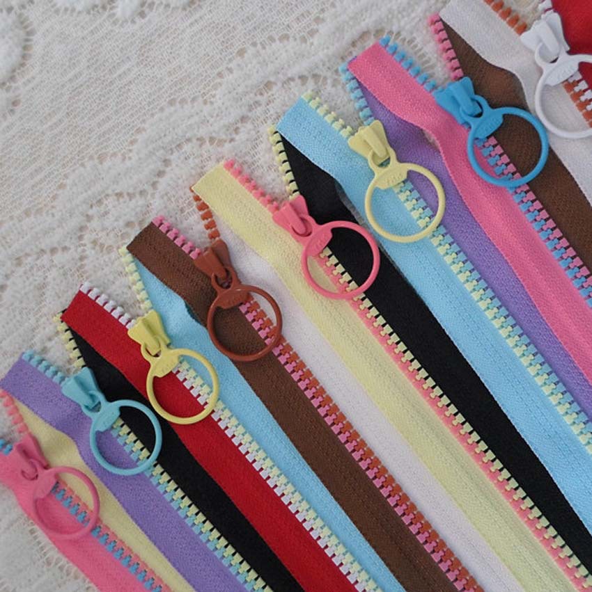 YKK塑料拉链 订购YKK5号树脂码装拉链 YKK原产树脂 布艺手工拉链