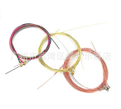 Acoustic guitar with brass strings, classical folk guitar with steel strings, 6 loose folk guitar strings, factory wholesale guitar strings