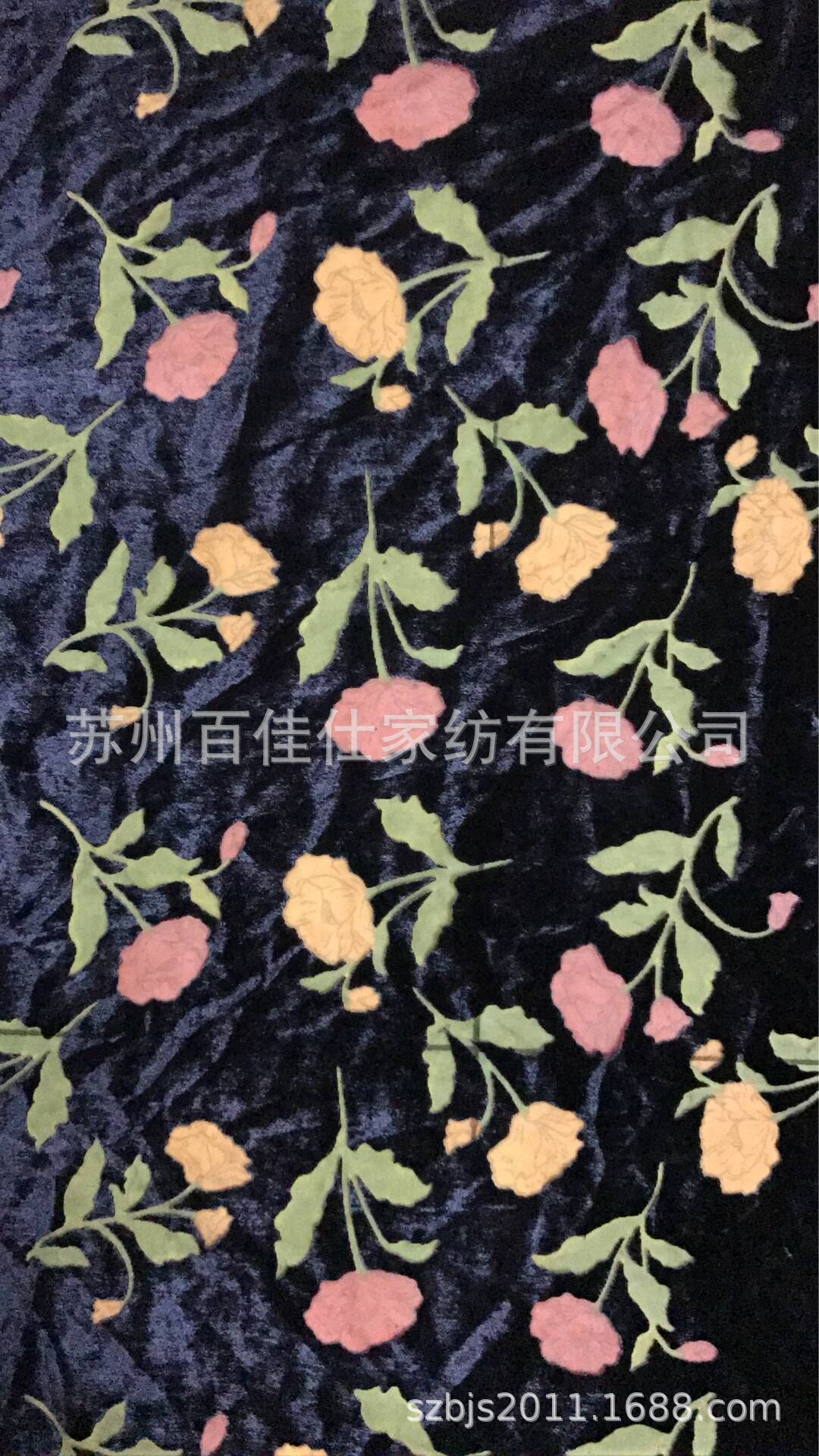 长期供应锦绒烂花印花