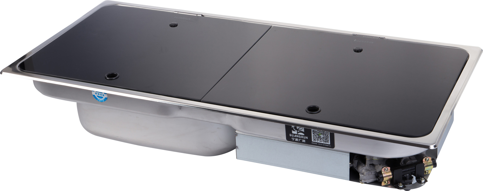 Estufa de gas RV Accesorios de RV con tapa de vidrio Estufa de gas de yate GR-904L