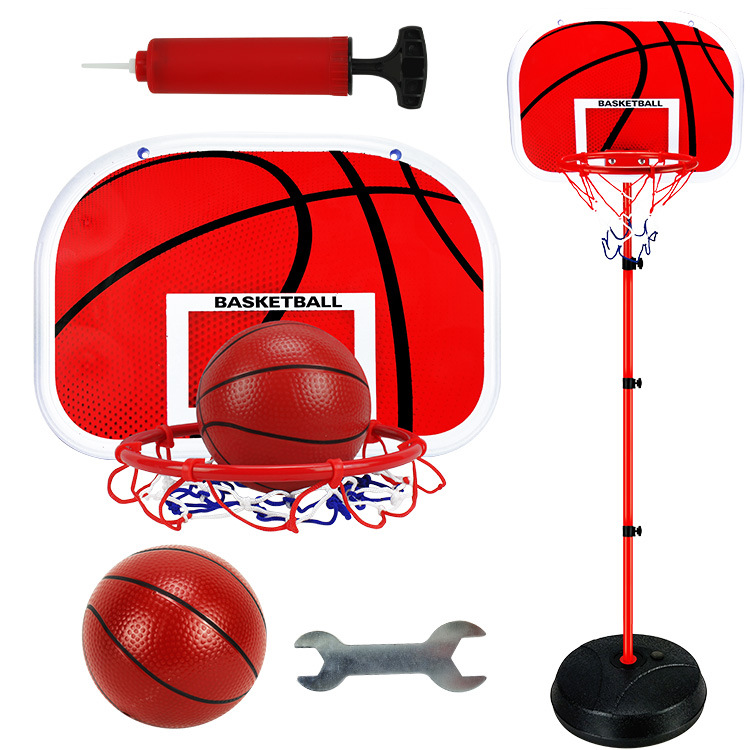 Comercio exterior transfronterizo al aire libre interior deportes hierro baloncesto marco bebé baloncesto rack niños ajustable baloncesto soporte juguete
