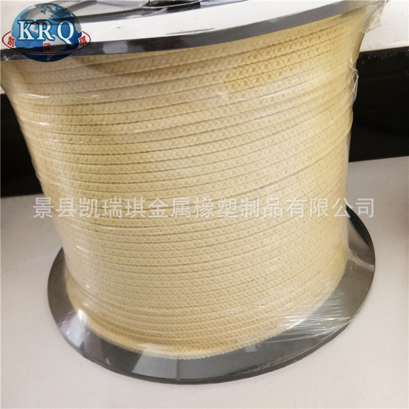 厂家直销耐磨耐温凯夫拉绳@钢化炉用耐温绳