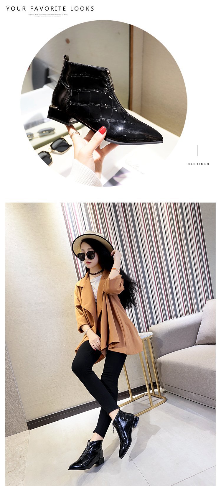 Bottes femme en PU artificiel - Ref 3355426 Image 12