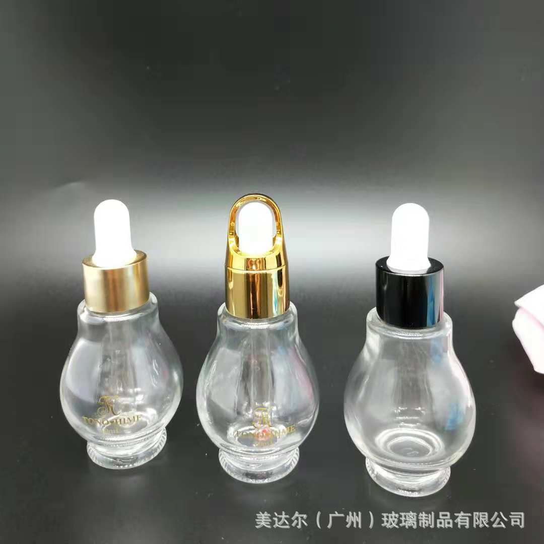 精油瓶葫芦瓶厂家现货20ml30ml透明单葫芦瓶精油瓶滴管瓶香水瓶