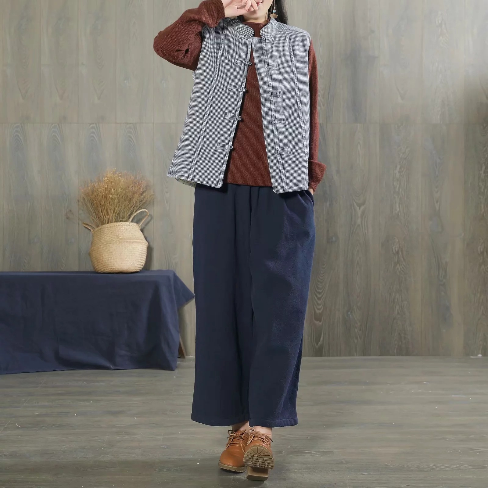 Gilet femme en Coton et lin - Ref 3317749 Image 23