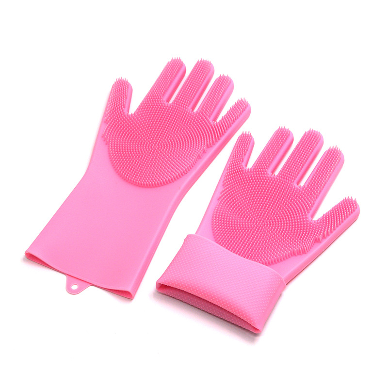 硅胶防滑 居家家务洗碗手套 隔热耐高温微波炉 烤箱防烫烘焙手套|ms