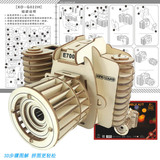 Деревянная трехмерная камера, реалистичная головоломка, конструктор, игрушка для взрослых, 3D, DIY