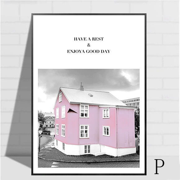 Романтическая атмосфера севернаяFresh Fresh Pink Девочки сердце гостиная украшение картина уличное наблюдение перо спальня твиль висит картина