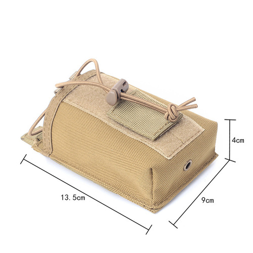 Outdoor tactical sports molle condor walkie-talkie bag, portable military fan accessory bag, small waist bag