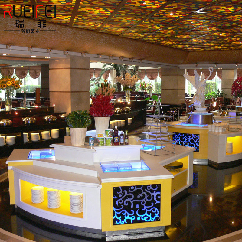 酒店布菲台设备 自助餐台商用餐厅厨房设备 自助取餐台厂家定制-阿里巴巴