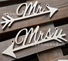 Wedding Mrs. Lady's back dressing arrow logo MR & MRS wedding wedding photo photography props