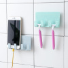 Paste creative mobile phone charging shelf wall hanging ipad wall without trace 4 hook storage hook