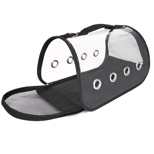 Multifunctional transparent pet bag for cats and dogs, portable backpack for outdoor use, single shoulder foldable cat bag and dog bag