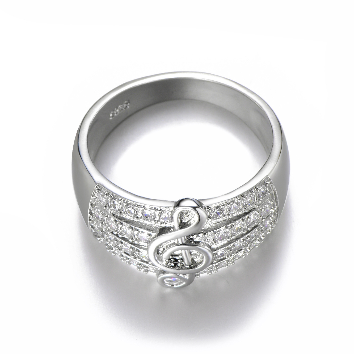 White AAA Zircone Women's Ring 3 Img46262