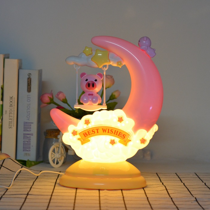 Creative cartoon LED night light for bed, table lamp for St. Valentine's Day, Birthday gift