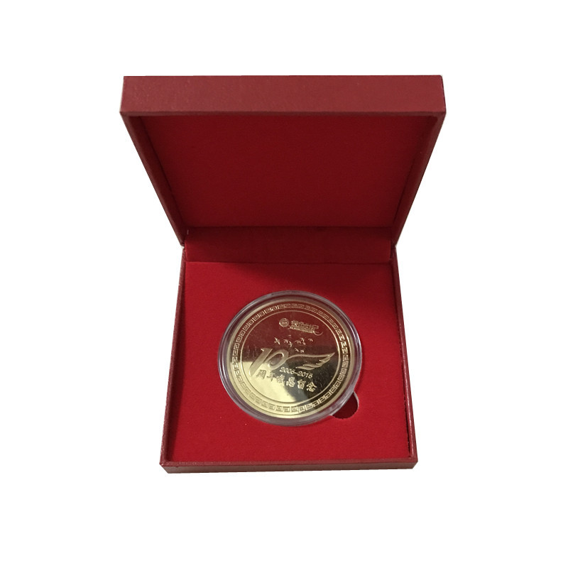 纪念币礼盒校庆徽章盒奖章奖牌奖章盒9X9X3cm多种绒布盒定做