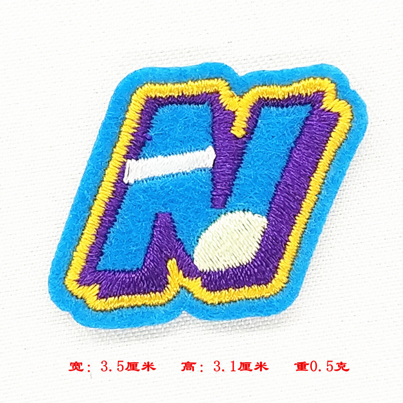 Nuevo color 26 letras pegatinas de tela pegatinas de bordado jeans rasgados parche decorativo pegatinas A- Z Inglés pegatinas