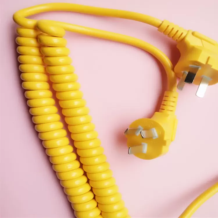 厂家直供国内三插弹弓线英规插打端子上锡品字插梅花尾电源线插头