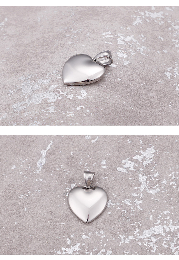 Heart Pattern Women'S Gender Plating Design Titanium Steel 18K Gold Plated Heart