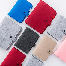 毛毡笔记本 毛毡布旅行记事本 随身手帐笔记本 便携日记本