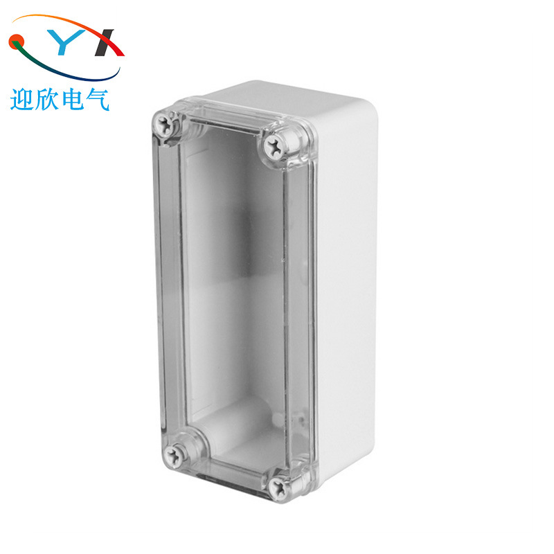 厂家供应180*80*70mm透明盖电源接线盒防水按钮盒监控防水盒塑料