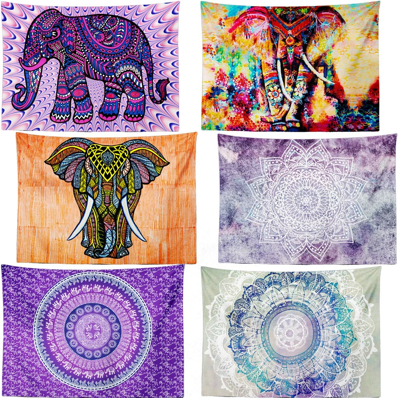 Трансграничный гобелен в стиле Bos можно использовать как пляжное полотенце, скатерть, настенные росписи на красном фоне можно настроить