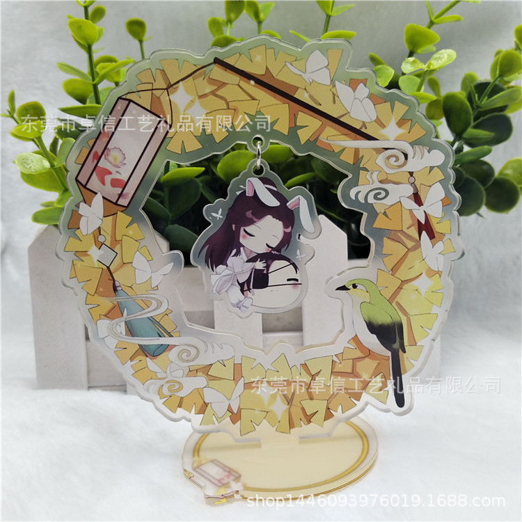 厂家直销卡通动漫人物亚克力立牌 广告展示牌支架 可定制logo
