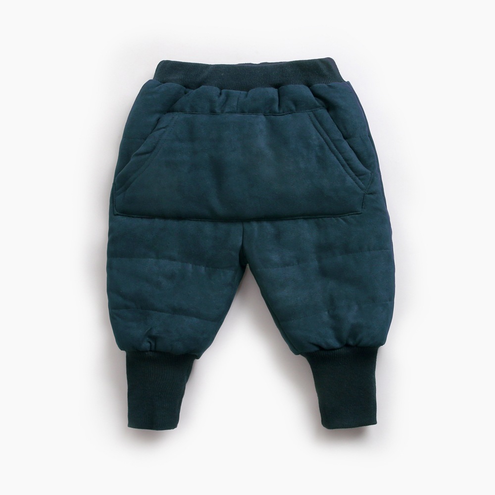 KPW8142-BL blue-green pocket cotton pants