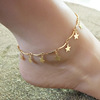 Accessory, copper fashionable universal beach ankle bracelet handmade, European style