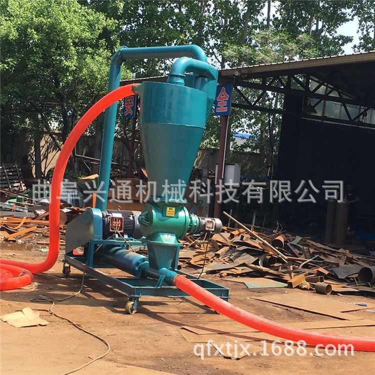 水泥粉库房装车气力输送机 长距离矿石粉等颗粒装仓输送机