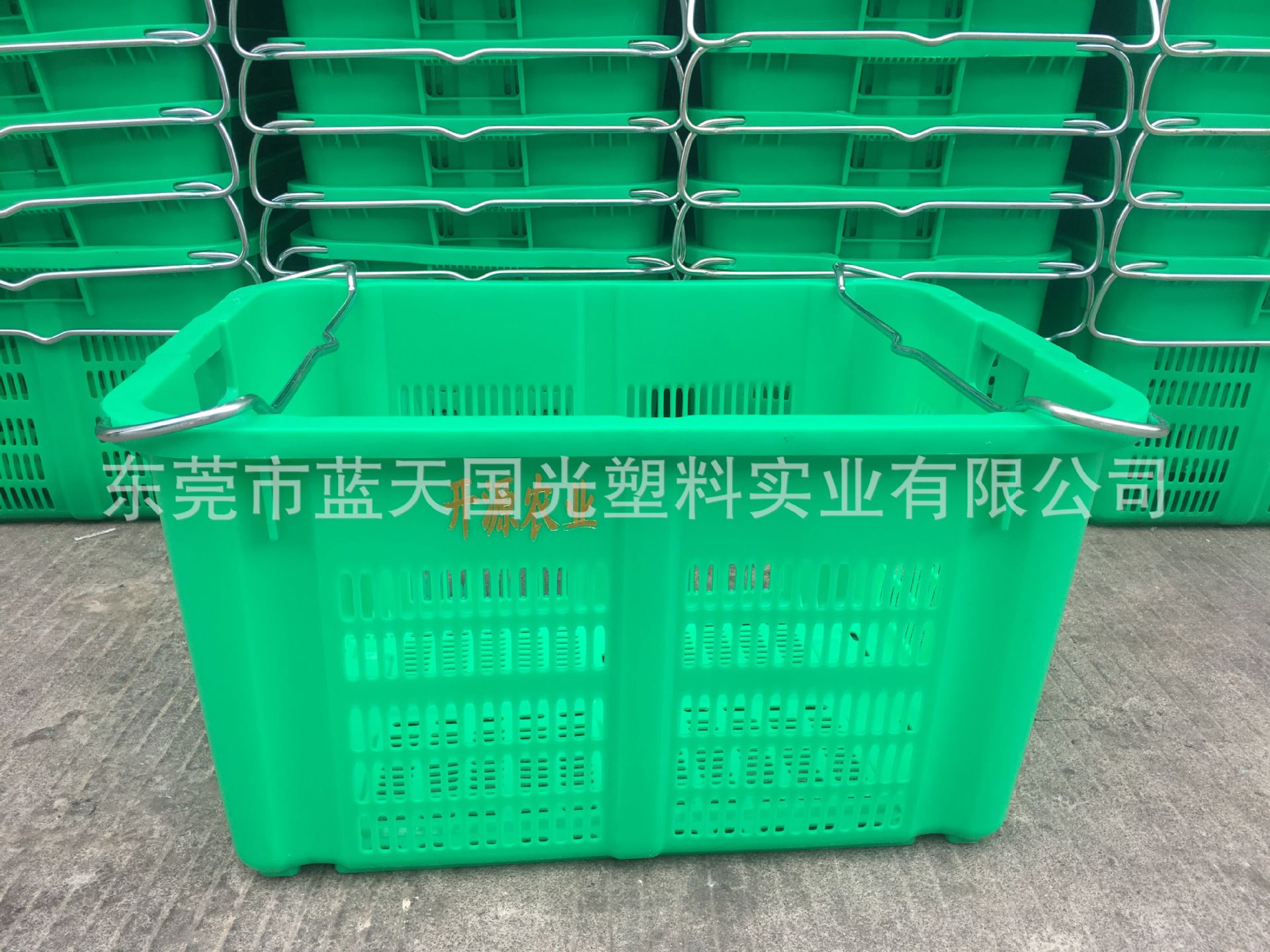 生产直销带铁耳加厚耐摔耐磨塑料运输周转萝 塑料胶萝胶筐塑料萝