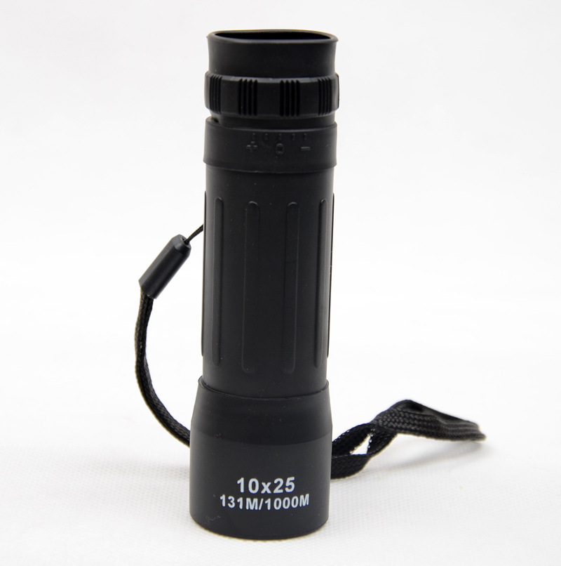 厂家直销 新款德宝10*25高倍蓝膜单筒望远镜 户外手持变倍望远镜
