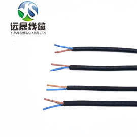 户外灯饰柔软橡胶线欧规认证电源线H03RN-F1*0.5圣诞灯串连接线