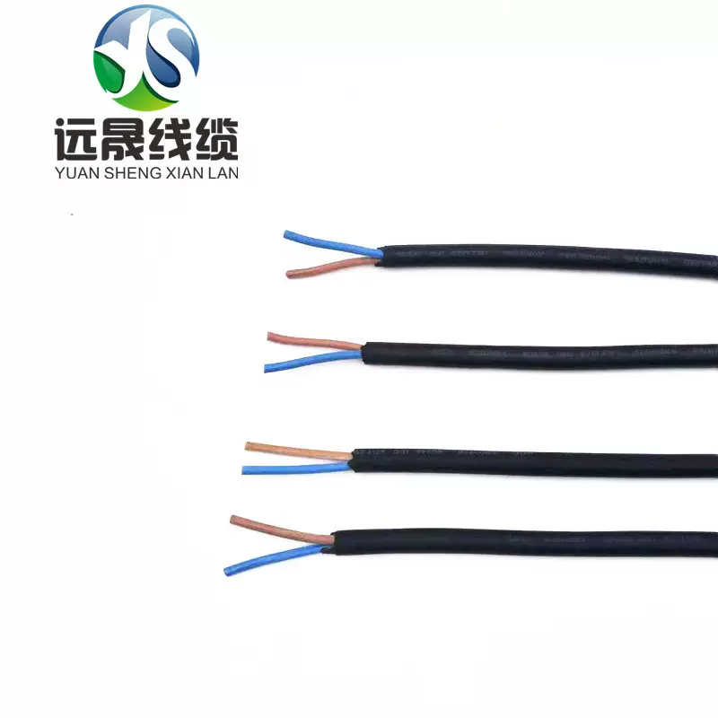 户外灯饰柔软橡胶线欧规认证电源线H03RN-F1*0.5圣诞灯串连接线