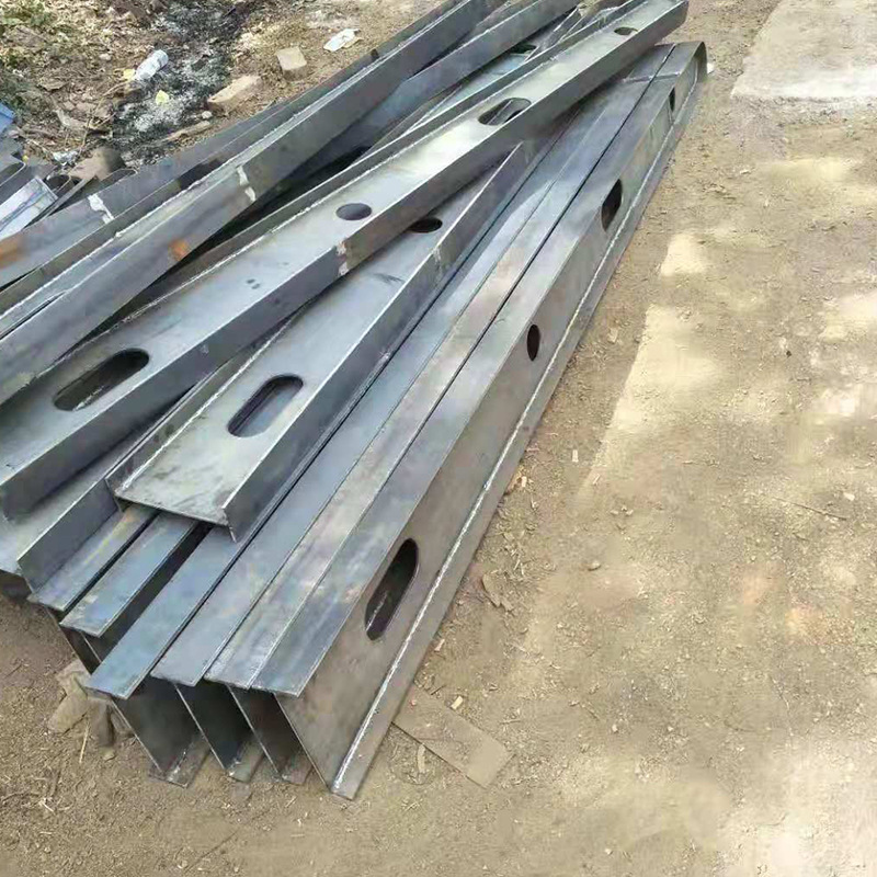 雨棚钢梁H型牛腿支架钢结构幕墙配件生产厂家底座钢构H型钢架