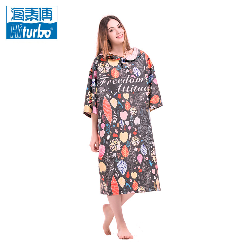 (2개) HAITABO (HITRUBO) 빠른 건조 변경 목욕 가운 수영 빠른 건조 방풍 따뜻한 빠른 변화