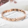 Golden fashionable bracelet stainless steel, pink gold