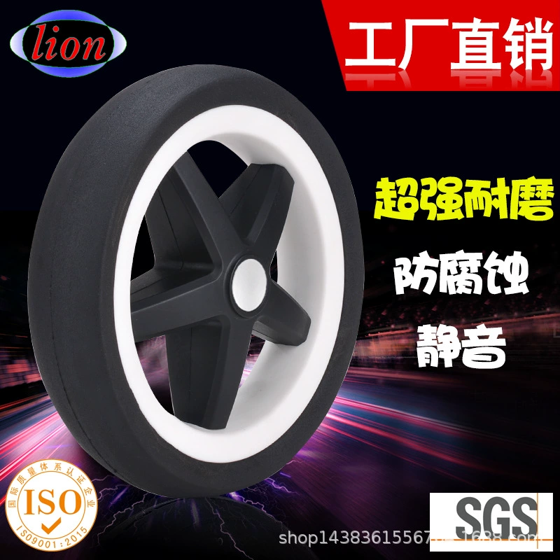 Большое производство двухсторонних полиуретановых колес, универсальных колес для колясок, колес для колясок.