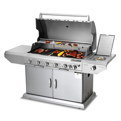 大型煤气烧烤炉户外烧烤工具组合套装工具X型烧烤架BBQ烧烤炉烤盘|ru